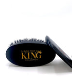 made for a king, mens beard brush, mens hand brush, men with waves, mens grooming products, beard products 